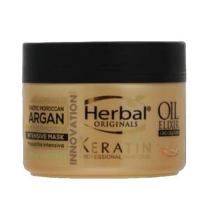 ماسک ترمیم کننده مو هربال مدل کراتین آرگان حجم 300 میل