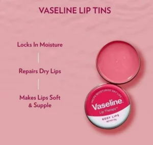 بالم لب کاسه ای عصاره گل رز 17 گرم Vaseline