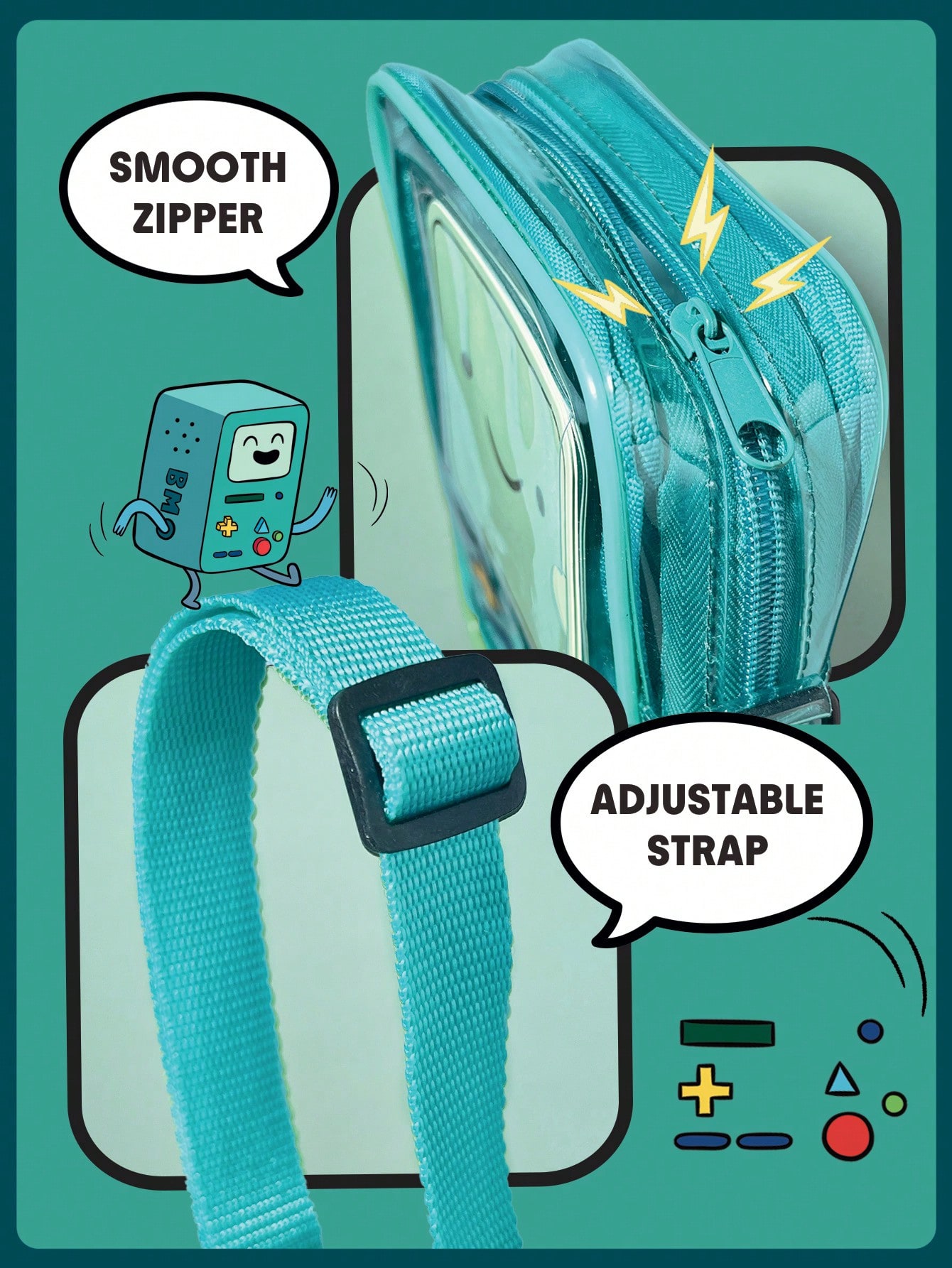 کیف آرایش شیگلم Adventure Time مدل Be MOre 4 کیف آرایش شیگلم Adventure Time مدل Be MOre - Image 4