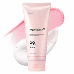 شوینده صورتی PDRN-نیاسینامید مدی کیوب Medicube PDRN Pink Niacinamide Whip Cleanser