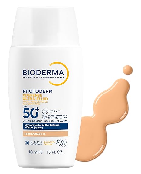ضد آفتاب رنگی بایودرما مدل اولترا فلوئید Photoderm X-Defense SPF50 رنگ Shade 02 1 ضد آفتاب رنگی بایودرما مدل اولترا فلوئید Photoderm X-Defense SPF50 رنگ Shade 02
